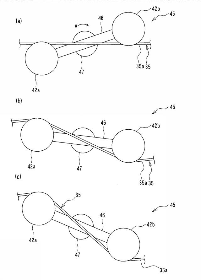 6710549-エレベータ乗場扉用連動ロープの張力付与装置 図000005