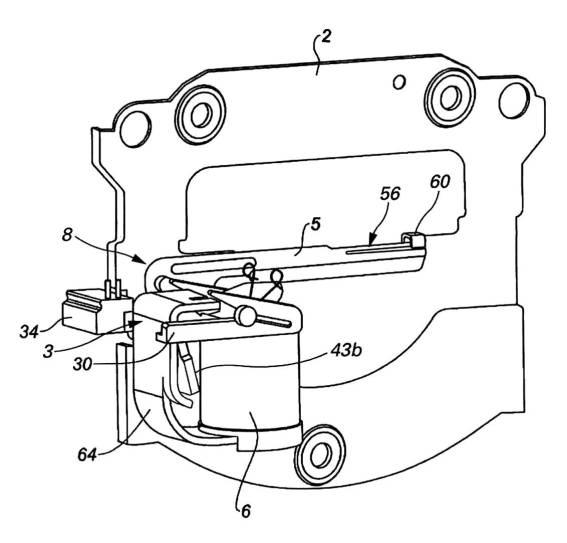 6847678-２つの空隙を有する電磁石によって作動される車両のヘッドライトのカットオフ機構 図000005