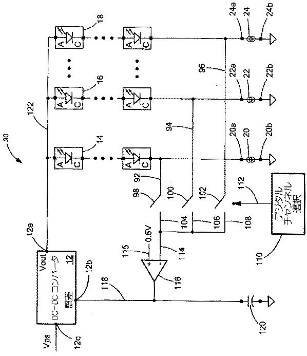 5762594-複数の直列接続された発光ダイオード列を駆動するための電子回路 図000006