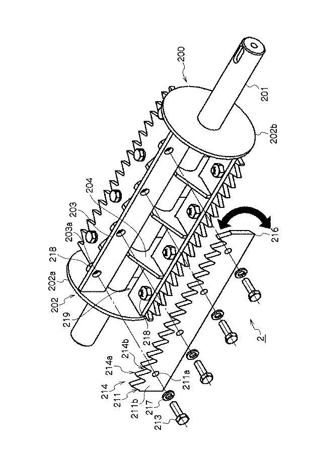 6016543-樹木粉砕機の送りローラー 図000006