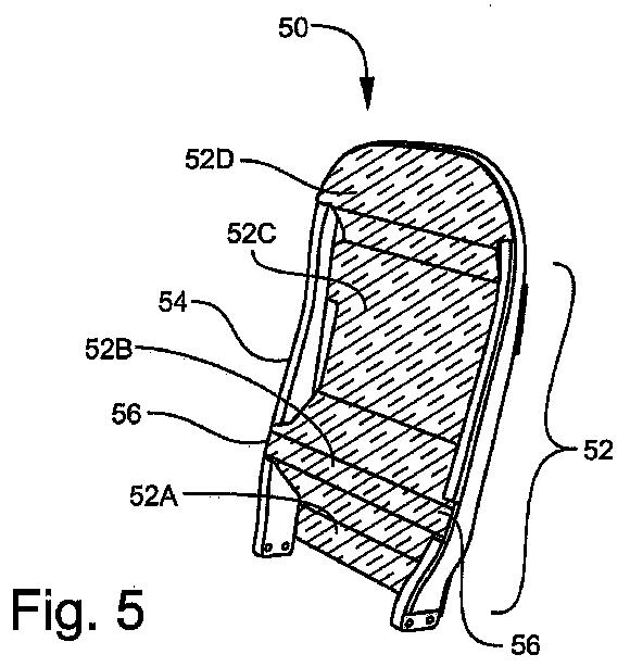 6026634-複合座席フレーム用の一体成形された座席背もたれおよび方法 図000006