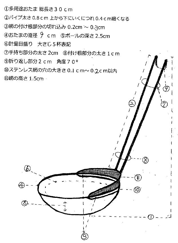 6114030-多用途おたま、およびあぶら取りおたま 図000006