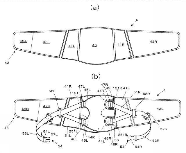 6613397-コルセット、コルセット締付力調節具及び筋力補助装具 図000006