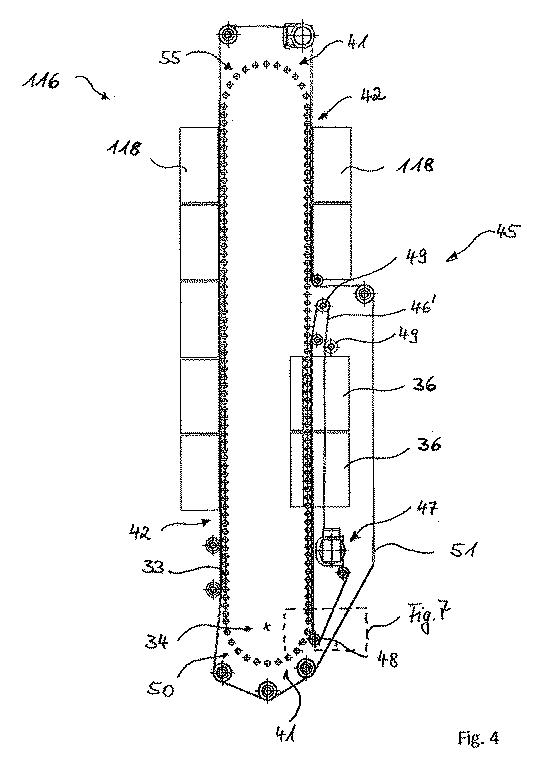 6751821-熱調整されたプリフォームから充填済み容器を製造するための装置及び方法 図000006