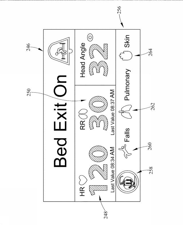 6805121-バイタルサインのモニター機能およびアラート機能を有する患者支持装置 図000006