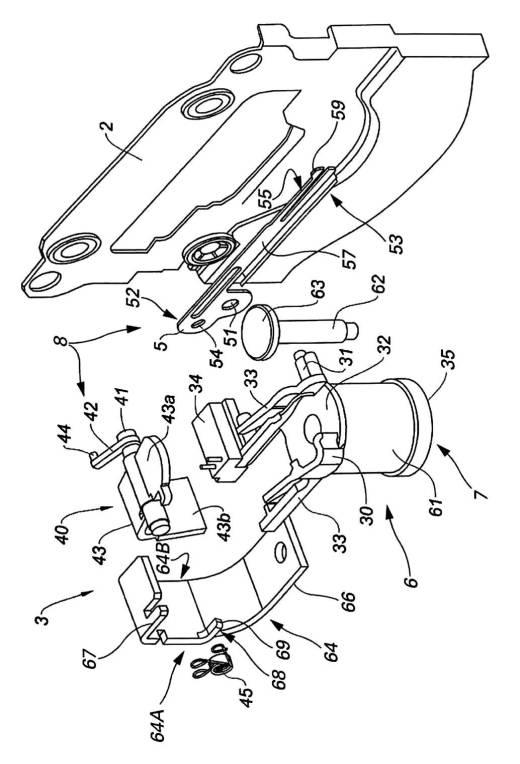 6847678-２つの空隙を有する電磁石によって作動される車両のヘッドライトのカットオフ機構 図000006