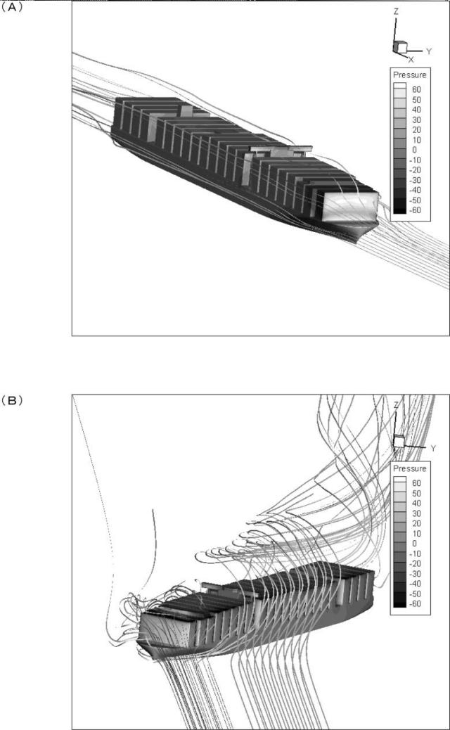 6892954-コンテナ船の船首構造、コンテナ船及びコンテナ船の船首構造の設計方法 図000006