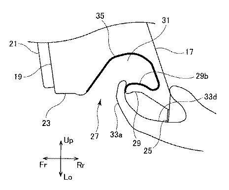 6963525-バックドアのハンドル構造 図000006