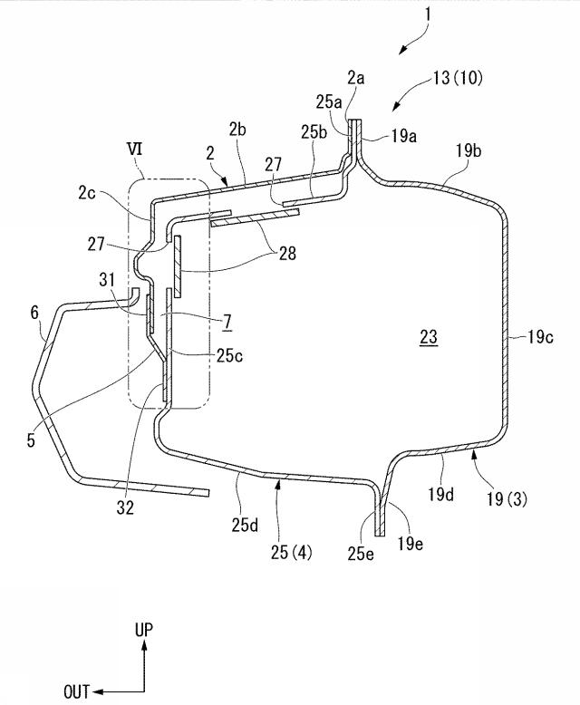 6986111-車体側部構造及び車体側部構造の製造方法 図000006