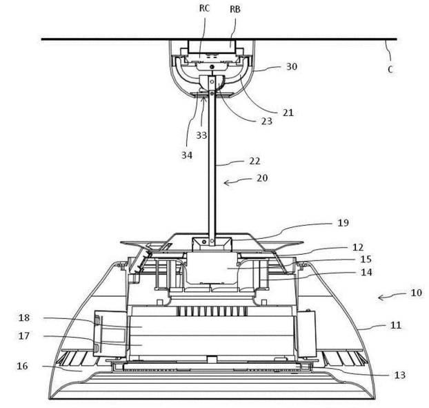 5938287-空気清浄機能付き照明器具用ローゼットカバー、空気清浄機能付き照明器具用取付具、および、空気清浄機能付き照明器具 図000007