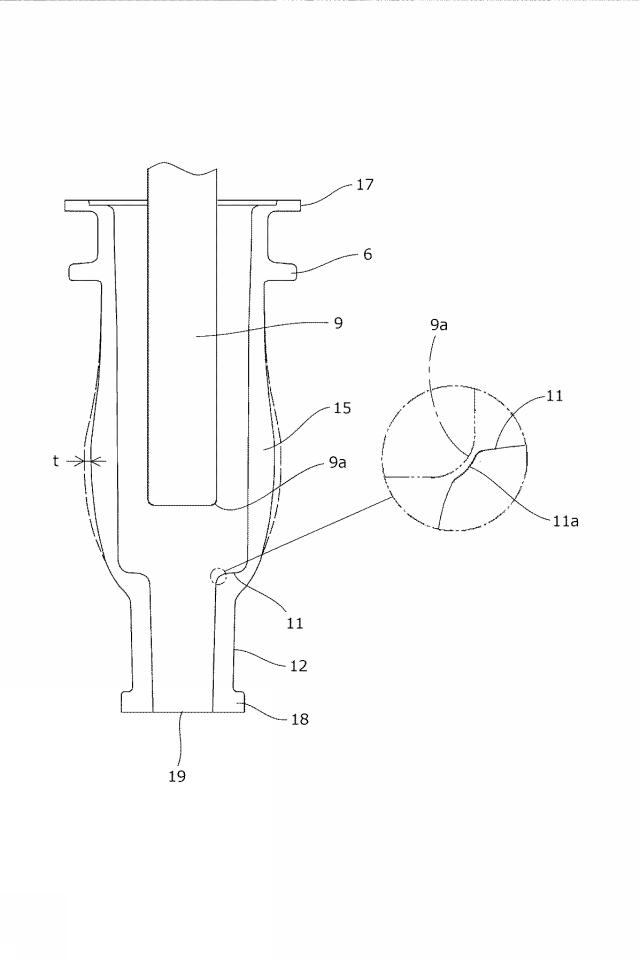 6235393-樹脂製容器の成形方法及びプリフォーム 図000007