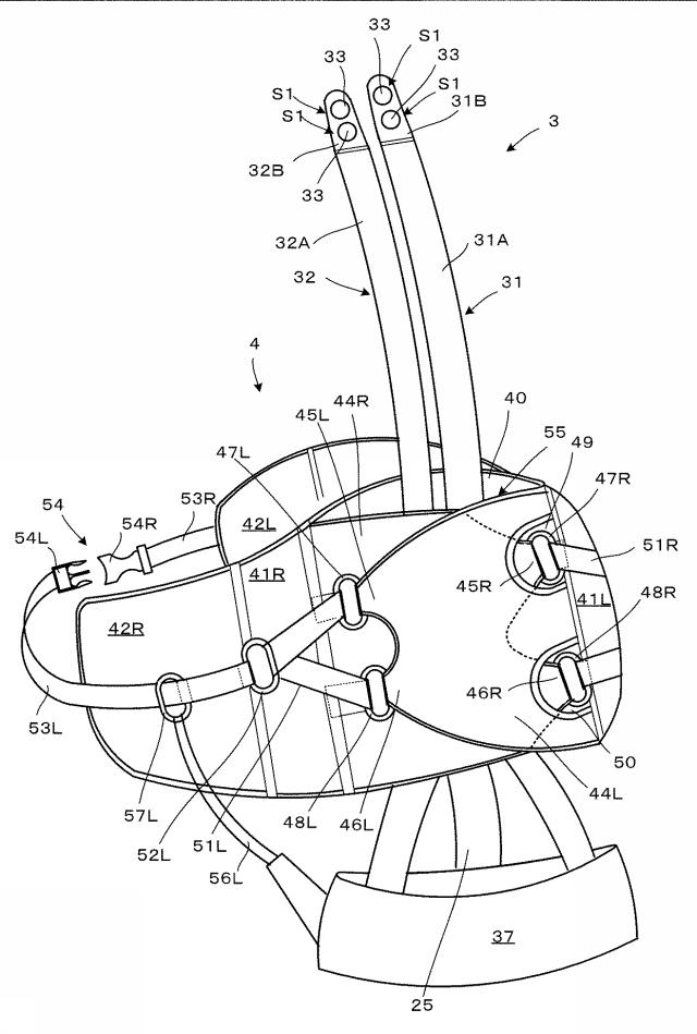 6613397-コルセット、コルセット締付力調節具及び筋力補助装具 図000007