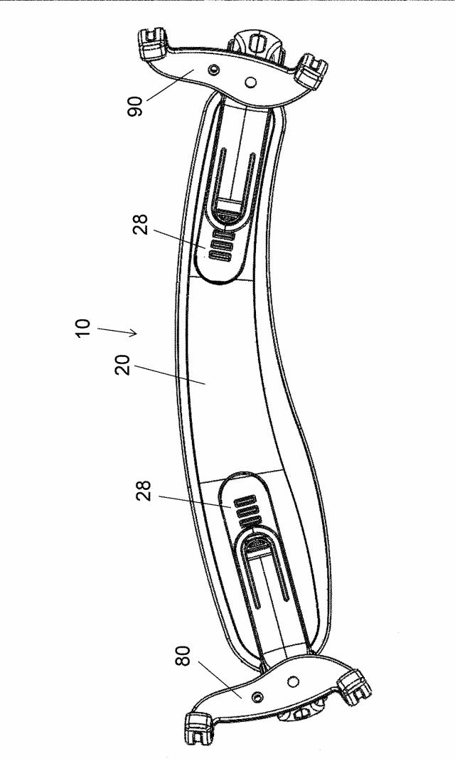 6639106-バイオリン又はビオラ用の調整式及び折り畳み式の肩当て 図000007