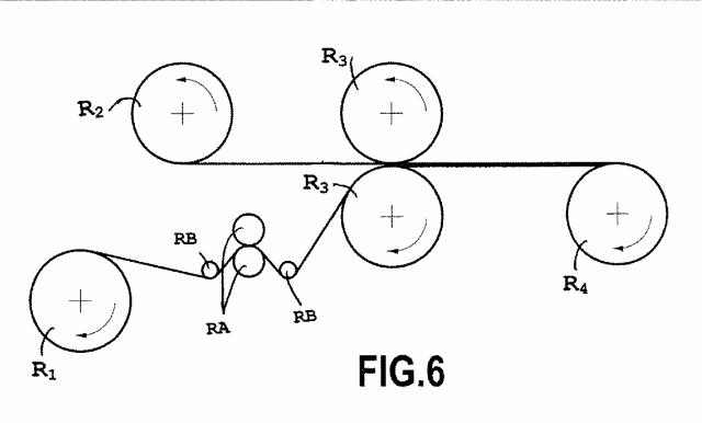 6730192-印刷されたパターンを有するラミネートの形態の、ループを備えるストリップまたはラップ 図000007