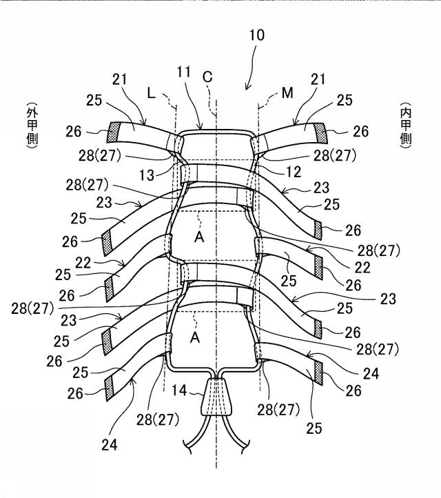 6788059-履物の緊締構造およびそれを用いたシューズ 図000008