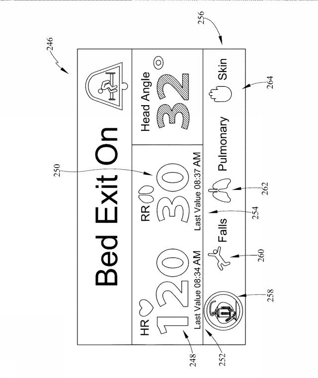 6805121-バイタルサインのモニター機能およびアラート機能を有する患者支持装置 図000008