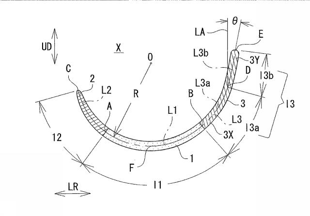 6874237-カップ部用樹脂ワイヤー、及びカップ部付き衣類 図000008