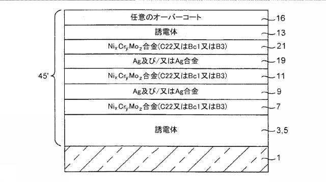 6040171-Ｎｉ含有合金及び／又は他の金属合金を含むバリア層、二重バリア層、二重バリア層を含む被覆物品並びにそれらの製造方法 図000009