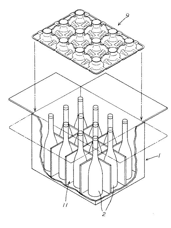 6322236-箱詰め瓶体用天部側緩衝部材及び瓶体収納箱 図000009