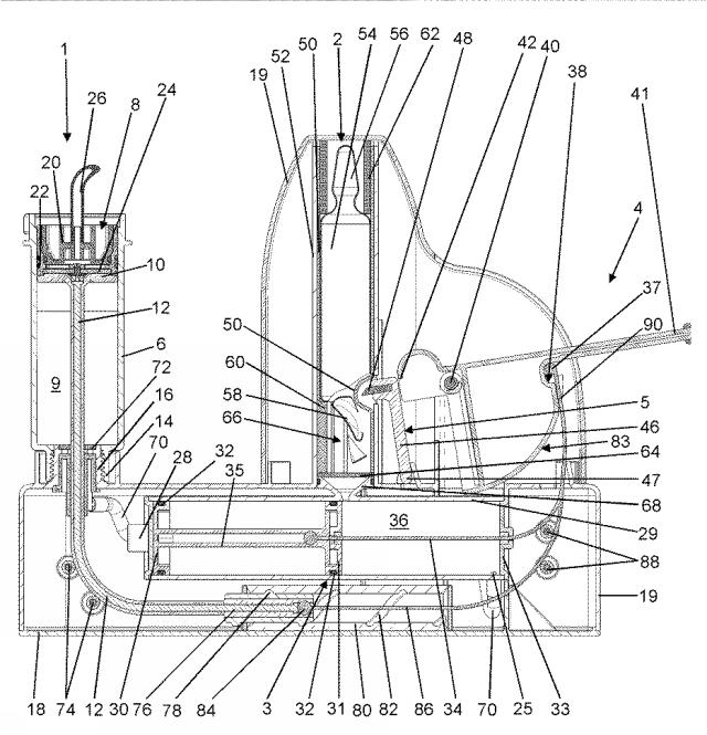 6514179-ポリメチルメタクリレート骨セメントを混合するための作動要素、圧力ポンプおよび真空ポンプを備える真空混合装置 図000009