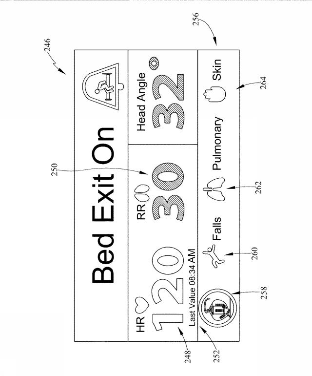 6805121-バイタルサインのモニター機能およびアラート機能を有する患者支持装置 図000009