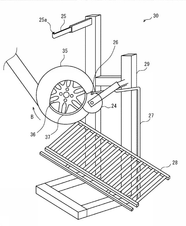 6186539-タイヤ掴みヘッドとそれを含むタイヤ脱着ロボットとタイヤ脱着システム 図000010