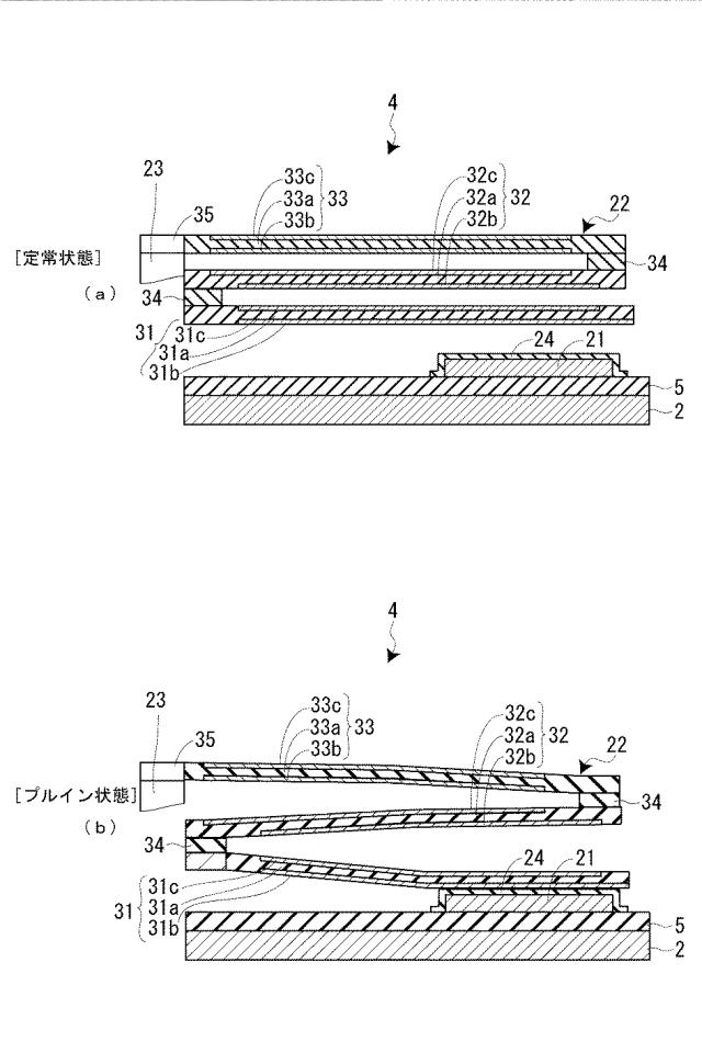 5869694-静電アクチュエーター、可変容量デバイスおよび静電アクチュエーターの駆動方法 図000011