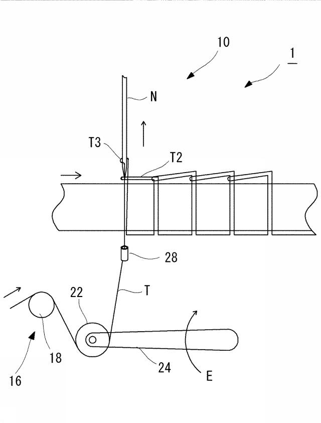 6975555-縫製装置の縫い糸送り機構、および、縫い糸送り機構を備えた縫製装置 図000012