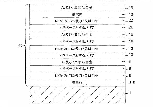 6040171-Ｎｉ含有合金及び／又は他の金属合金を含むバリア層、二重バリア層、二重バリア層を含む被覆物品並びにそれらの製造方法 図000013