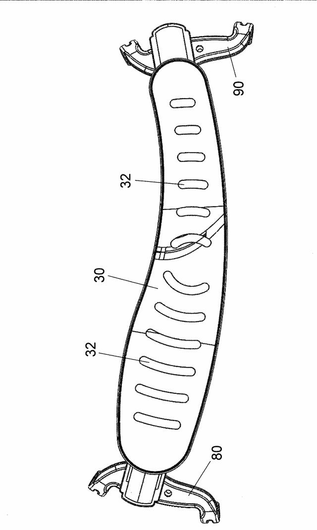 6639106-バイオリン又はビオラ用の調整式及び折り畳み式の肩当て 図000013