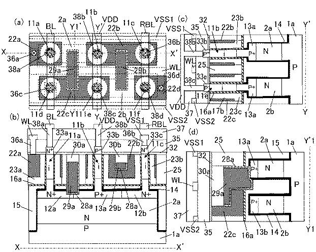 6651657-柱状半導体装置と、その製造方法 図000013