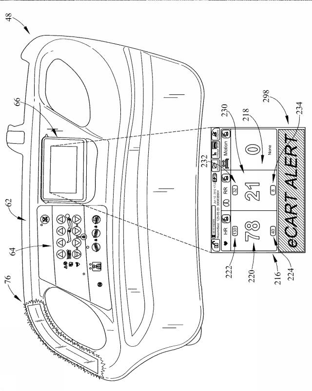 6805121-バイタルサインのモニター機能およびアラート機能を有する患者支持装置 図000013