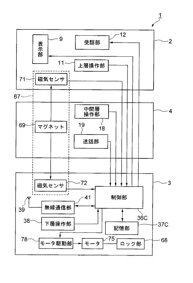 5657764-電子機器における筐体の開閉構造及び電子機器 図000014
