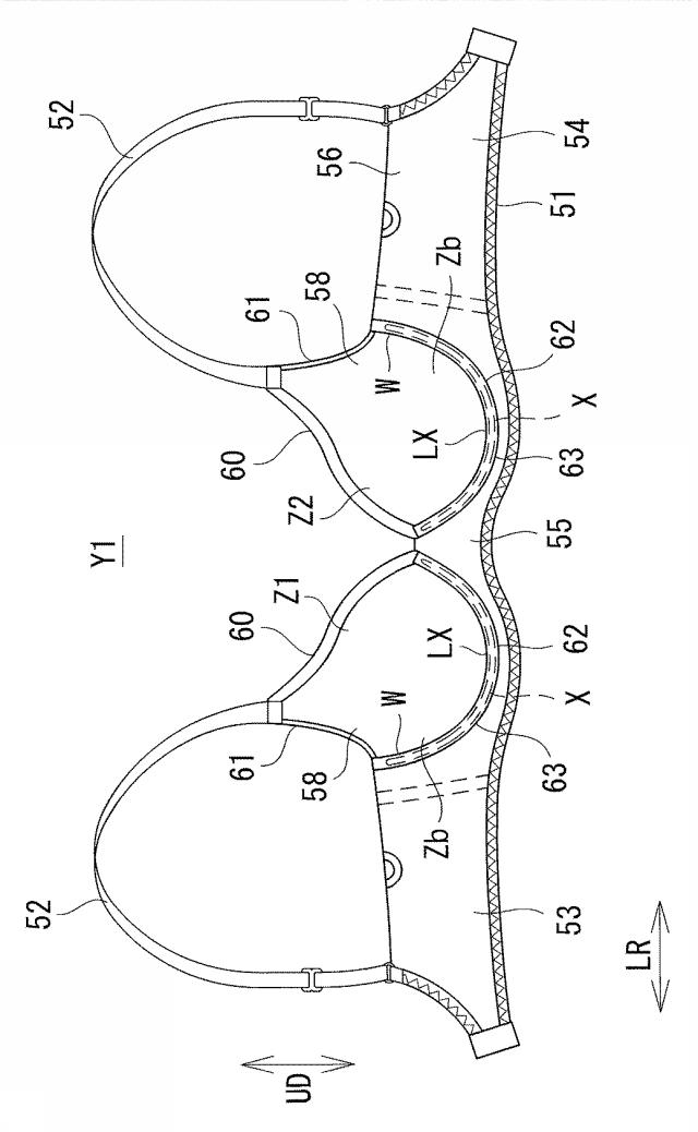 6874237-カップ部用樹脂ワイヤー、及びカップ部付き衣類 図000014