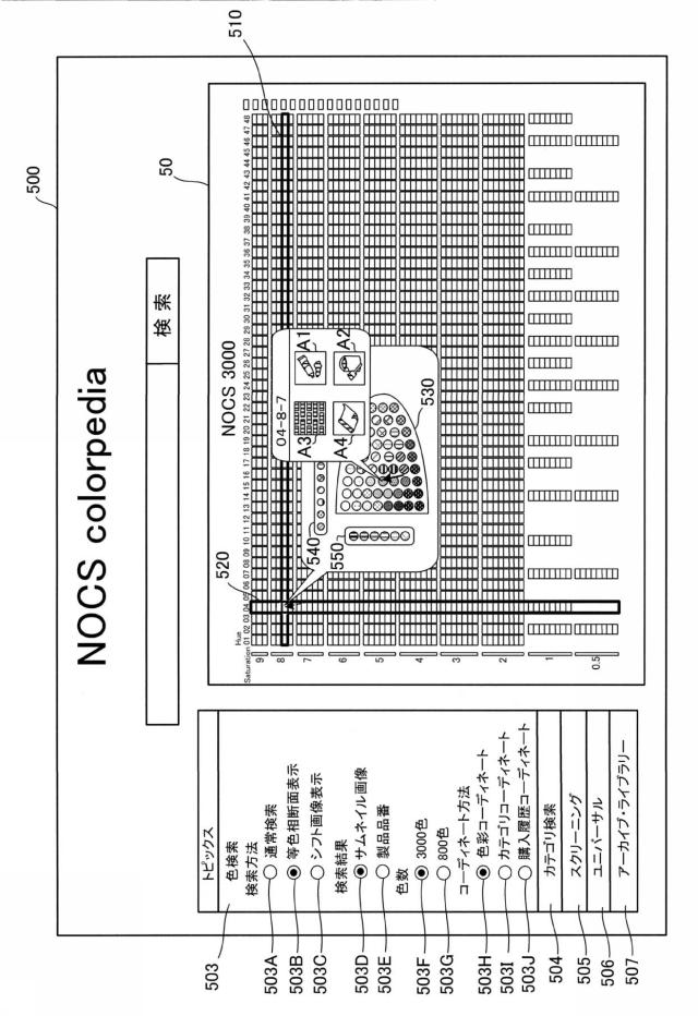 6147400-色の配列表示方法、色の配列表示を行わせるプログラム 図000015