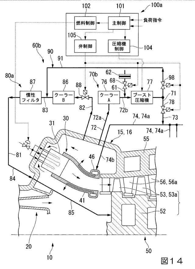 6331081-ガスタービン設備、及び冷却装置の運転方法 図000015