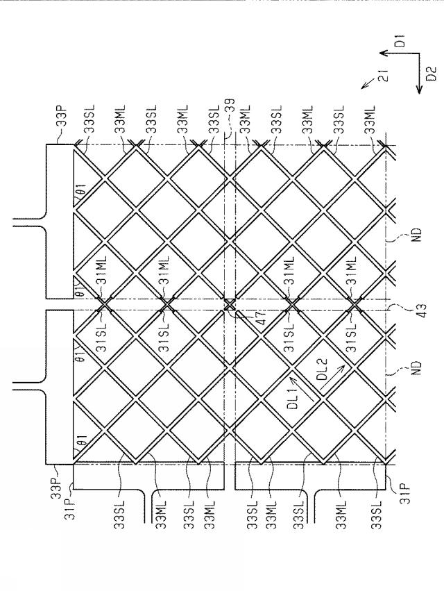 6534807-タッチセンサ用電極、タッチパネル、及び、表示装置 図000017