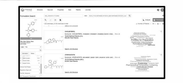 6883664-大規模データベース内で論じられる化学構造の類似性に従って大規模データベースで利用可能な情報を検索及び表示するためのシステム 図000019