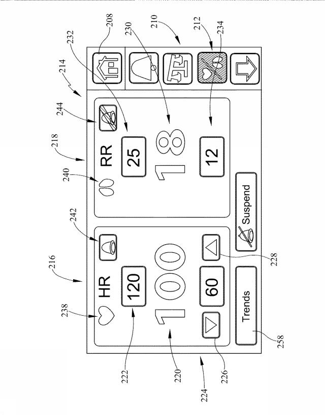 6805121-バイタルサインのモニター機能およびアラート機能を有する患者支持装置 図000021