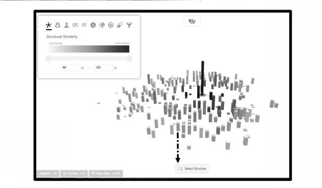 6883664-大規模データベース内で論じられる化学構造の類似性に従って大規模データベースで利用可能な情報を検索及び表示するためのシステム 図000026