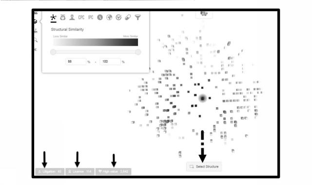 6883664-大規模データベース内で論じられる化学構造の類似性に従って大規模データベースで利用可能な情報を検索及び表示するためのシステム 図000027