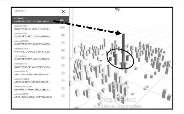 6883664-大規模データベース内で論じられる化学構造の類似性に従って大規模データベースで利用可能な情報を検索及び表示するためのシステム 図000031