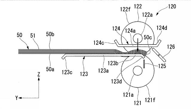 6816948-テープの剥離方法、紙葉類の綴じ方法、紙葉類の綴じ装置及び粘着テープ 図000037