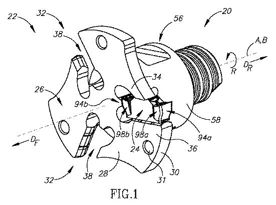 2021504155-内側にオフセットされたインサート受容スロットを有するスロット加工工具本体、それを有する回転スロット切削工具および切削インサート 図000003