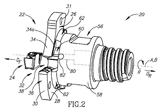 2021504155-内側にオフセットされたインサート受容スロットを有するスロット加工工具本体、それを有する回転スロット切削工具および切削インサート 図000004