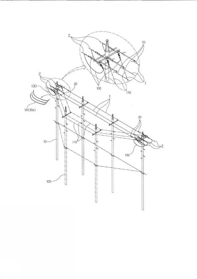 2020504593-絶縁活線張線器とバイパスジャンパーケーブルを用いて電柱径間内電線を分離して死線状態で区間内作業を行う無停電配電工法 図000007