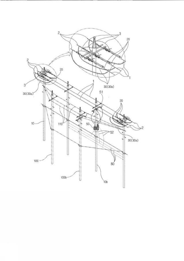2020504593-絶縁活線張線器とバイパスジャンパーケーブルを用いて電柱径間内電線を分離して死線状態で区間内作業を行う無停電配電工法 図000016