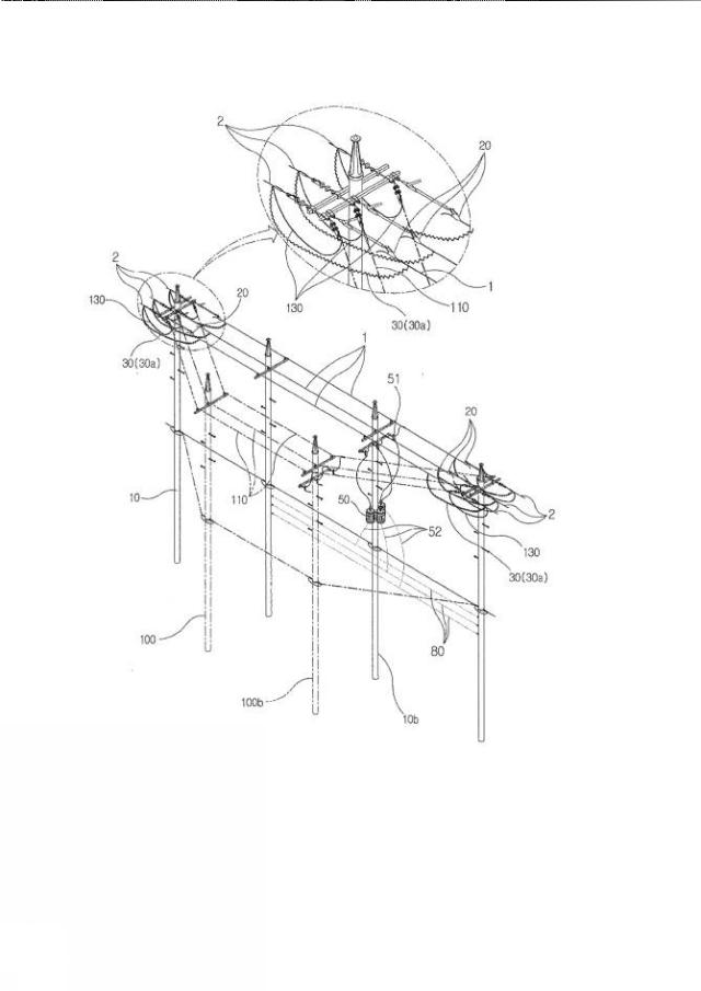 2020504593-絶縁活線張線器とバイパスジャンパーケーブルを用いて電柱径間内電線を分離して死線状態で区間内作業を行う無停電配電工法 図000019