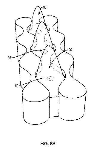 2016529411-パターン化されたスリット治具および高スループットのスリット表面電界紡糸のための表面 図000020