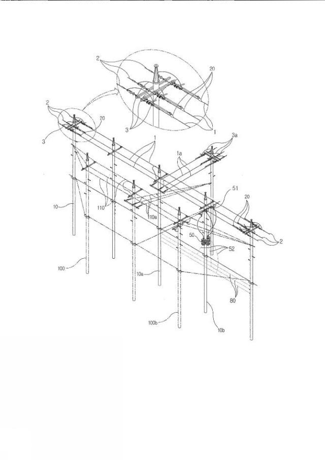 2020504593-絶縁活線張線器とバイパスジャンパーケーブルを用いて電柱径間内電線を分離して死線状態で区間内作業を行う無停電配電工法 図000023